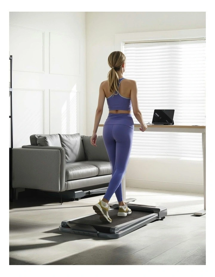 Electric Walking Pad Incline Under Desk Treadmill 380mm in Grey image 6
