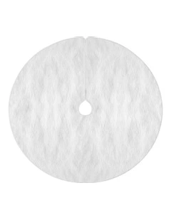 Christmas Tree Skirt 120cm in White
