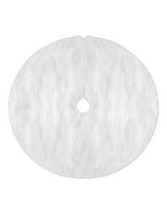 Christmas Tree Skirt 90cm in White