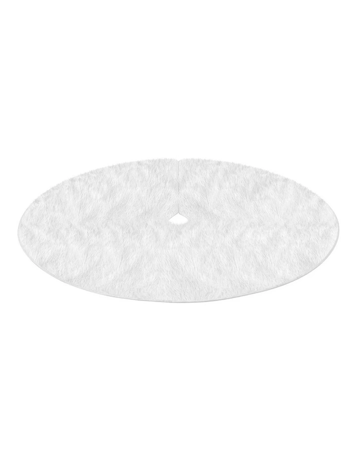 Christmas Tree Skirt 90cm in White image 2
