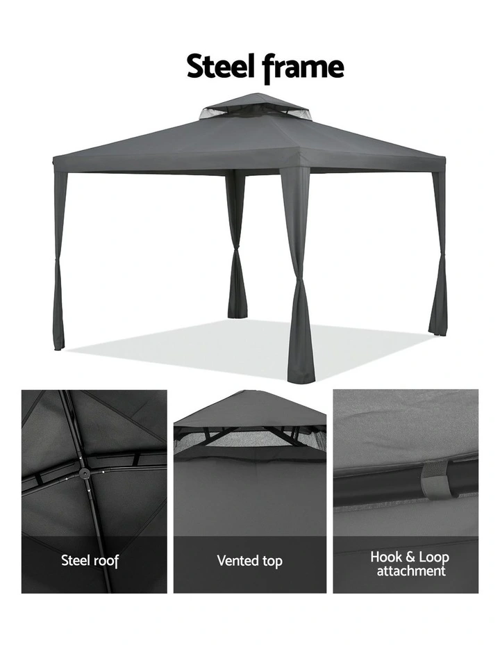 Marquee 3m Gazebo in Grey image 7