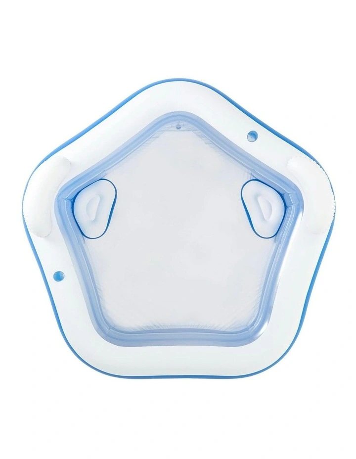 Inflatable Pool Above Ground Pools Seat Cushions Cup Holder 213x206cm in Multi image 2