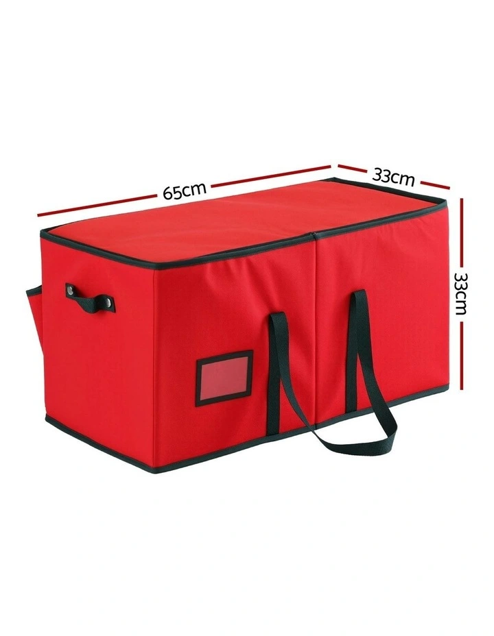 Christmas Baubles Storage Box 128 Slots in Red image 4