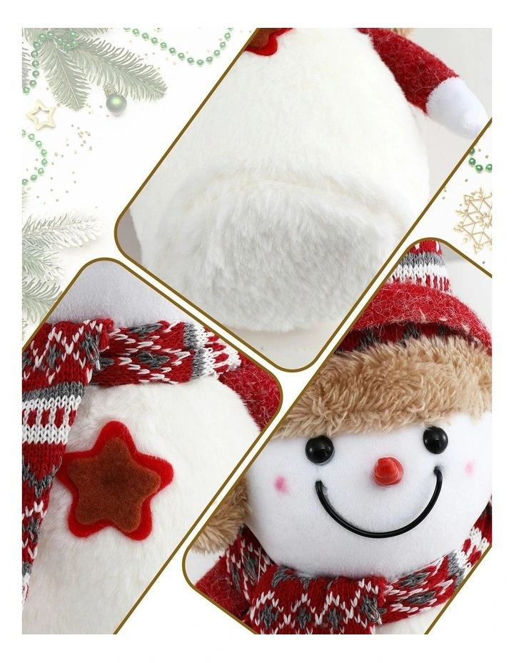Christmas Snowman 35cm in Red/White image 7