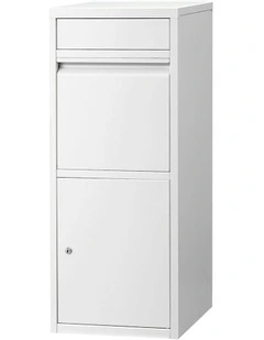 Parcel Drop Box in White