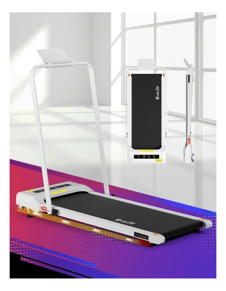 Electric Walking Pad Incline Under Desk Treadmill 380mm in White image 3