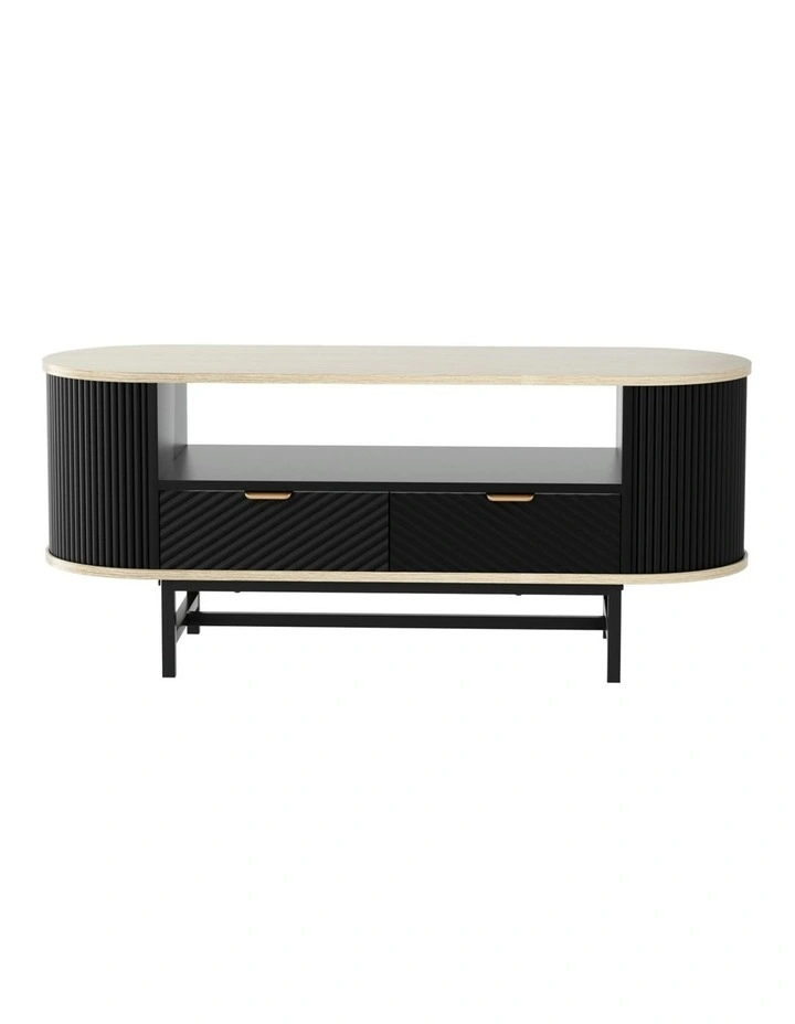 Coffee Table in Wood/Black image 2