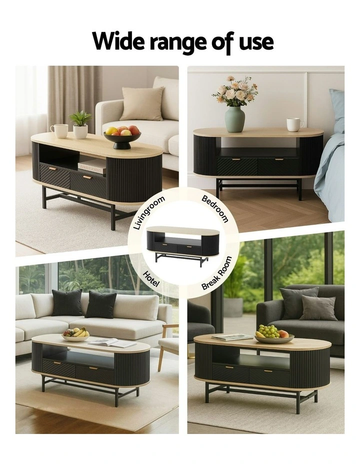 Coffee Table in Wood/Black image 7