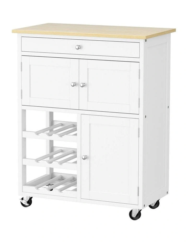 Kitchen Island Cart in White image 1