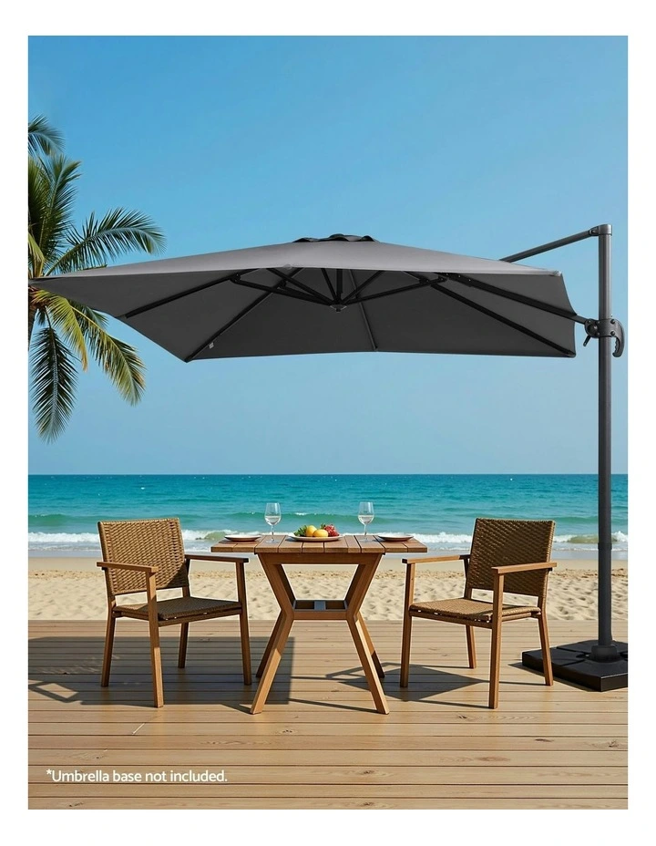 Outdoor Umbrella 3m in Charcoal image 3