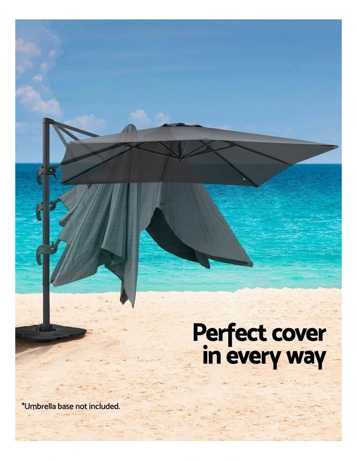 Outdoor Umbrella 3m in Charcoal image 6