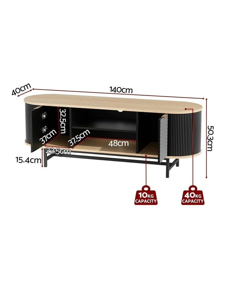 Entertainment Unit in Black Pine image 4