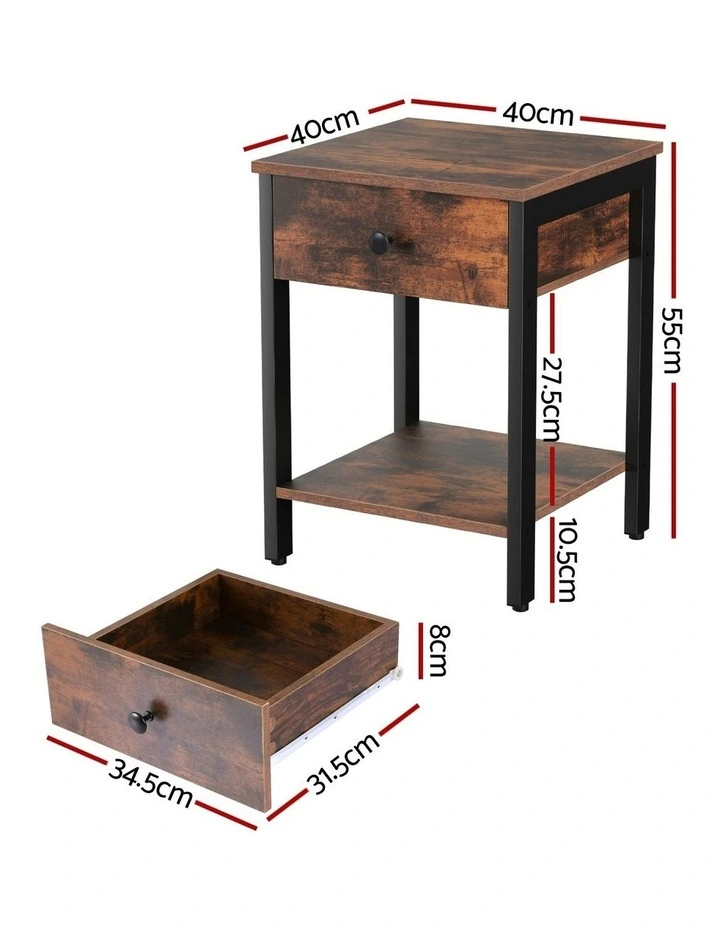 Bedside Table in Walnut image 4