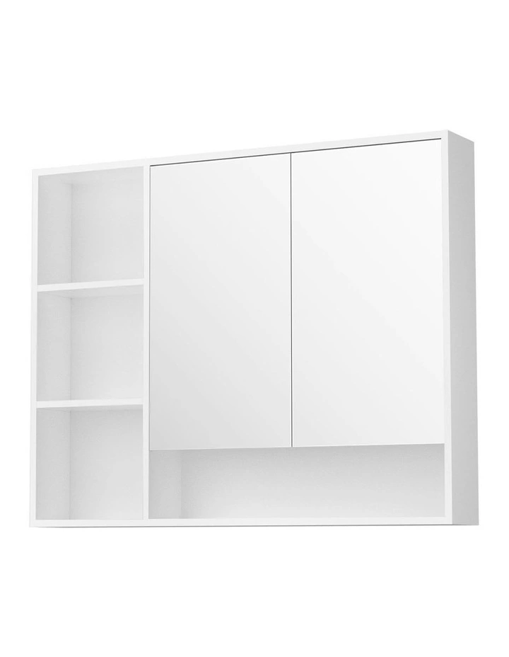 Bathroom Mirror Cabinet 100cm in White image 1