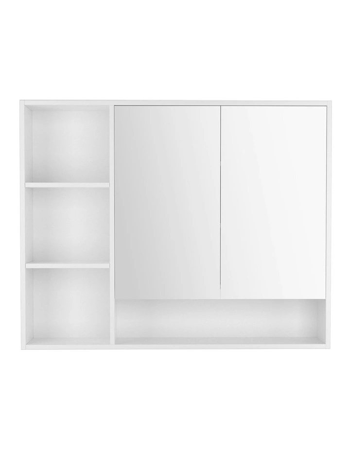Bathroom Mirror Cabinet 100cm in White image 2