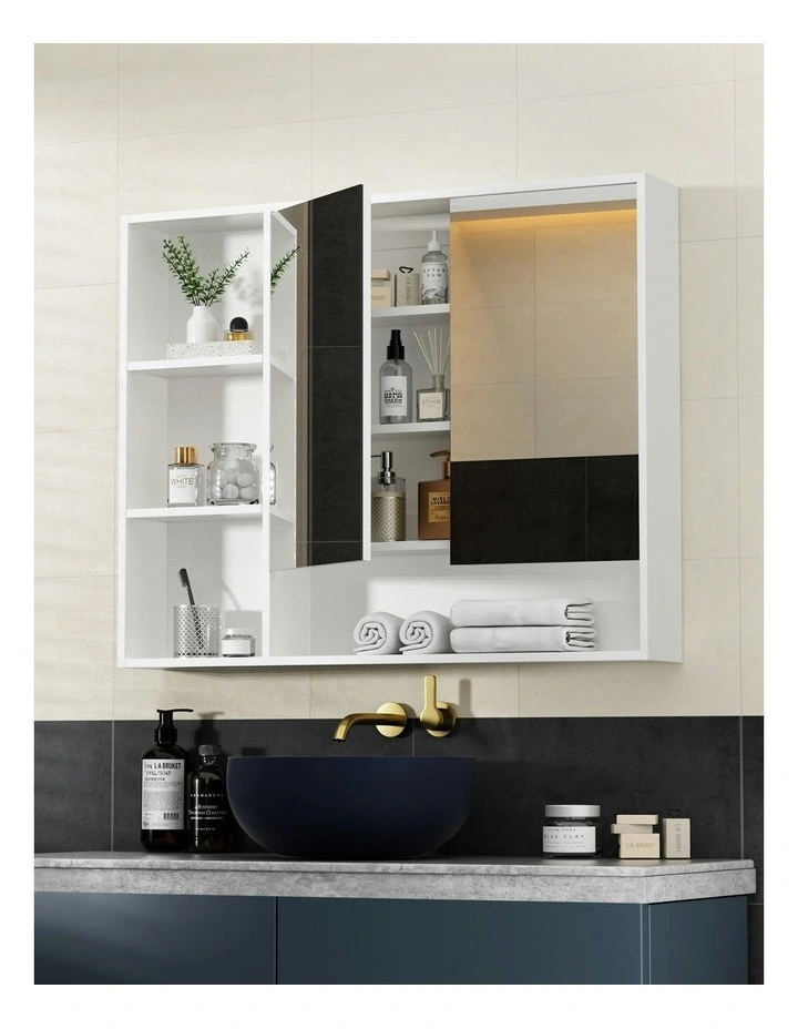 Bathroom Mirror Cabinet 100cm in White image 5