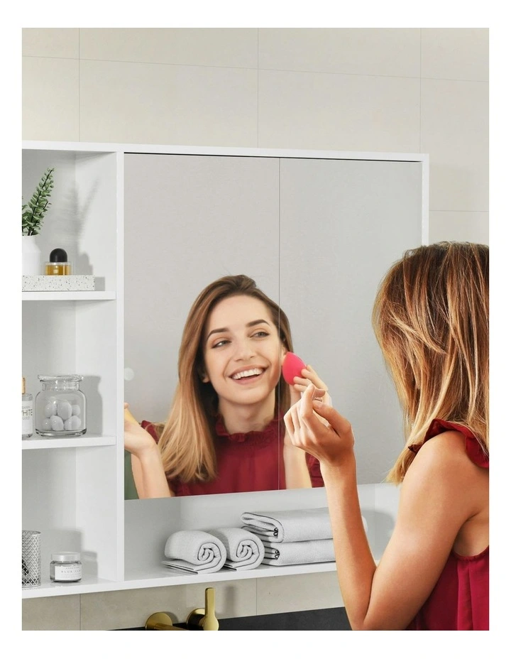 Bathroom Mirror Cabinet 100cm in White image 6
