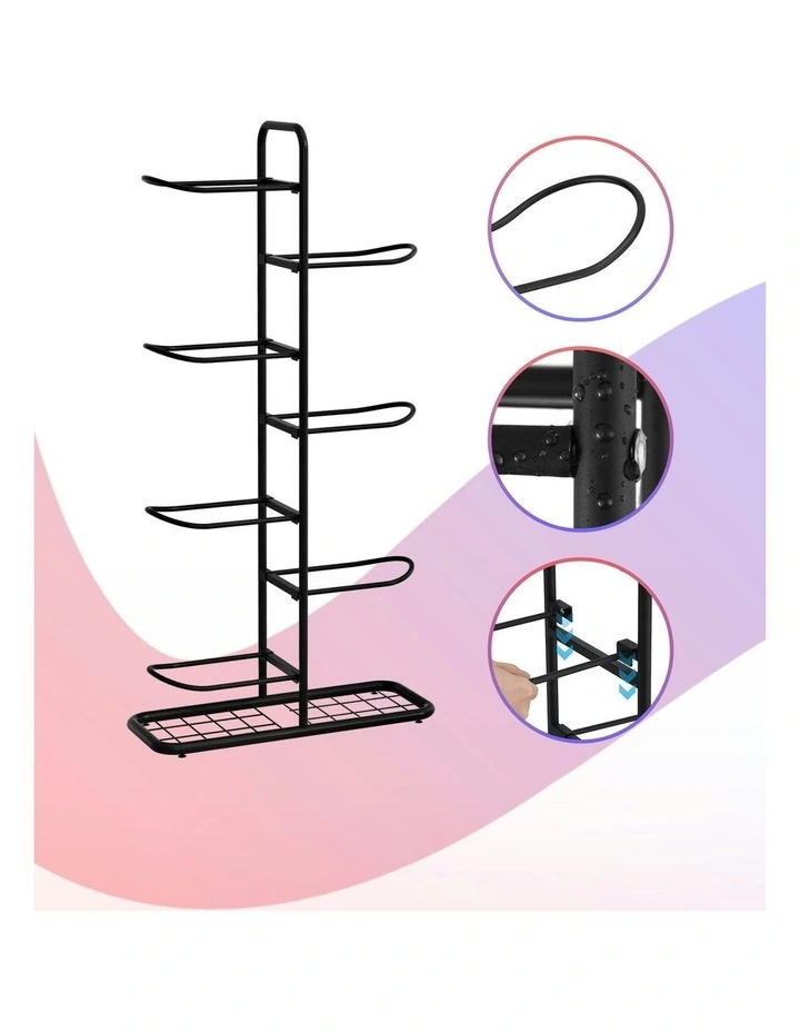 Ball Storage Rack Sports in Black image 7