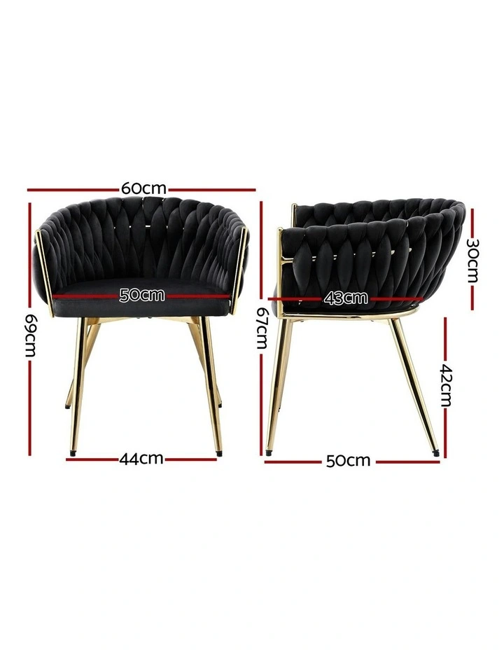 Dining Chairs Set Of 4 in Black image 4