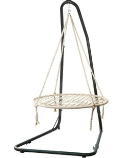 Hammock Hanging Chair With Steel Stand in Multi