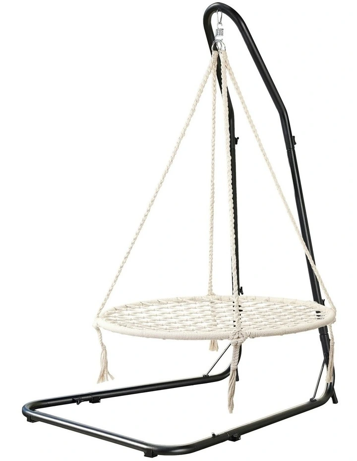 Hammock Hanging Chair With Steel Stand in Multi image 2
