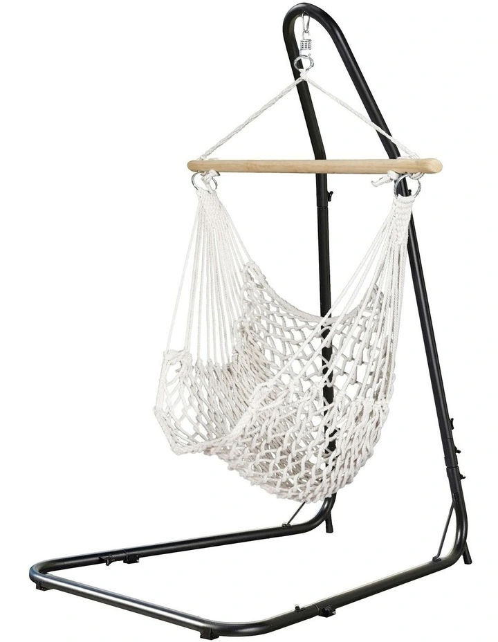 Hammock Hanging Chair With Heavy Duty Steel Stand in Multi image 2