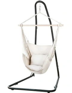 Hammock Chair With Heavy Duty Steel Stand in Multi