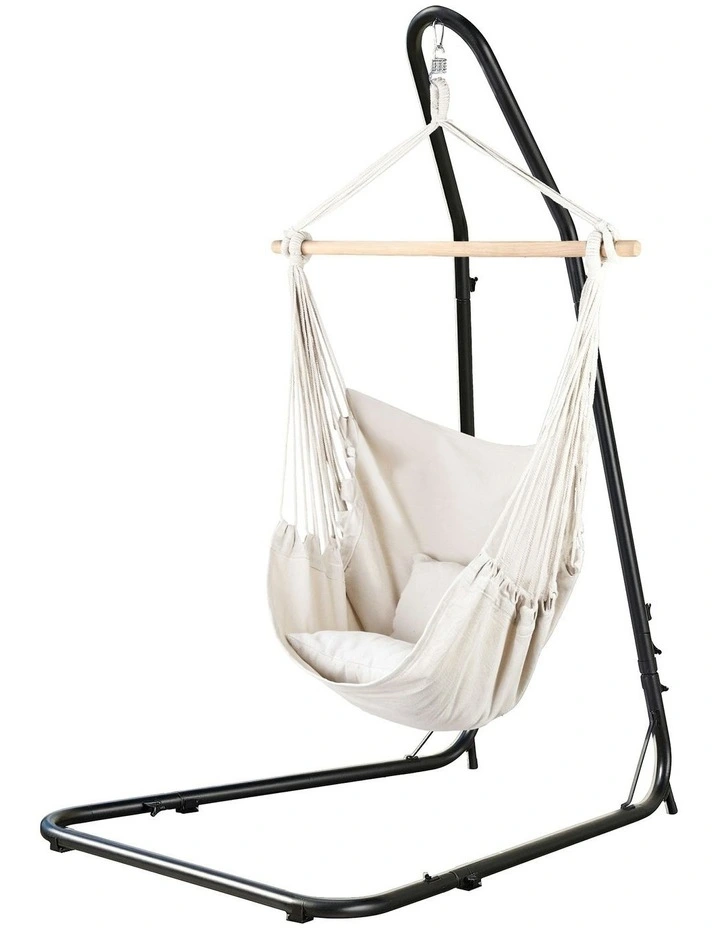 Hammock Chair With Heavy Duty Steel Stand in Multi image 2