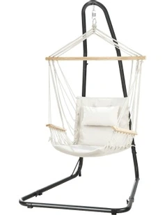 Hammock Chair With Heavy Duty Steel Stand in Multi