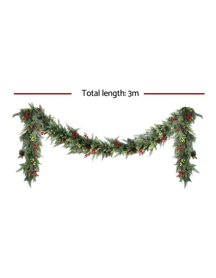 Christmas Garland 3M in Green image 3
