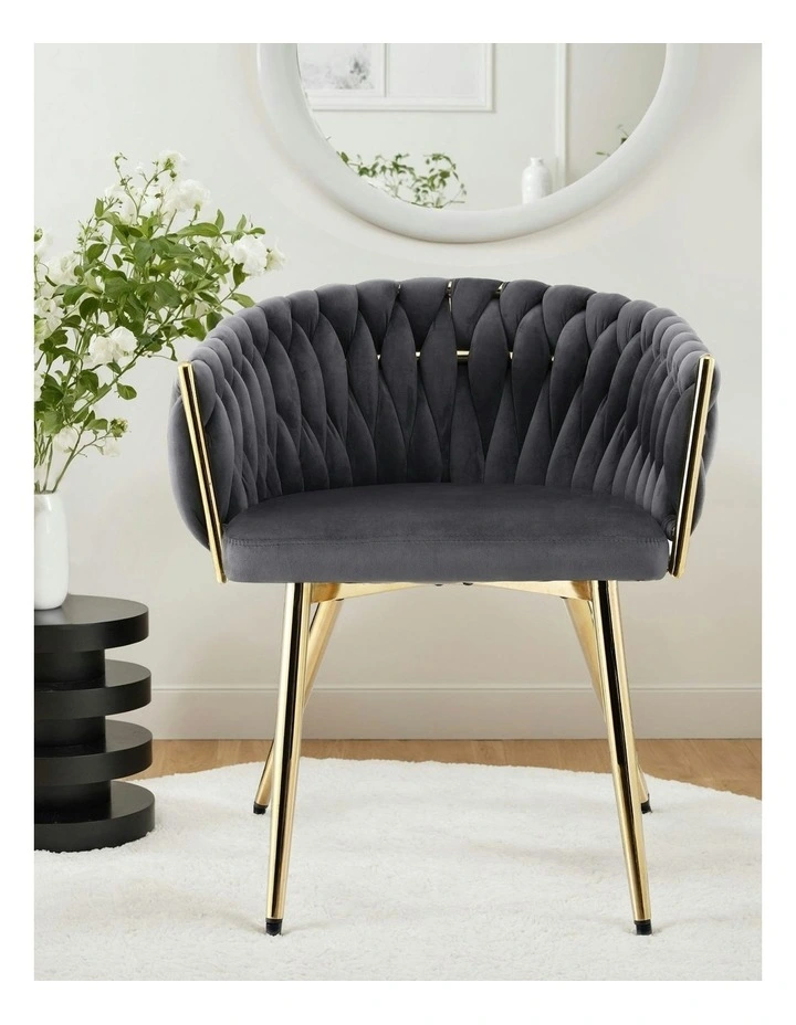 Dining Chairs Set Of 2 in Grey image 6