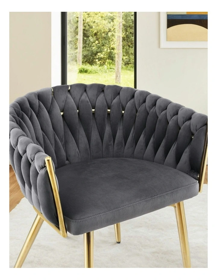 Dining Chairs Set Of 2 in Grey image 7