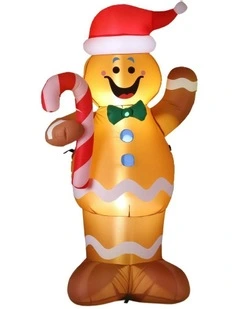 Christmas Inflatable Gingerbread Man 1.5m in Multi