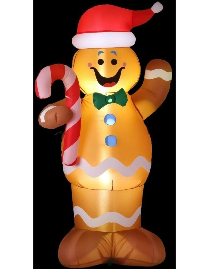 Christmas Inflatable Gingerbread Man 1.5m in Multi image 2