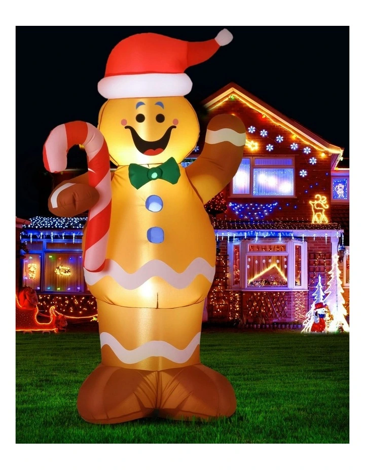 Christmas Inflatable Gingerbread Man 1.5m in Multi image 3