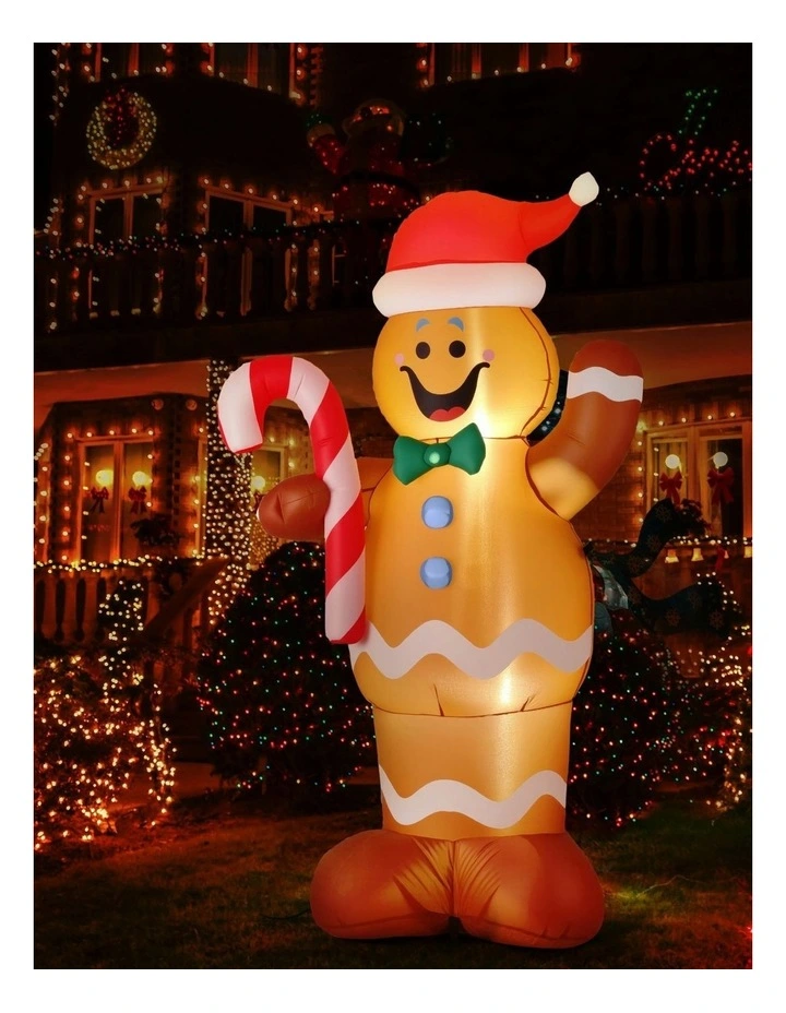 Christmas Inflatable Gingerbread Man 1.5m in Multi image 5