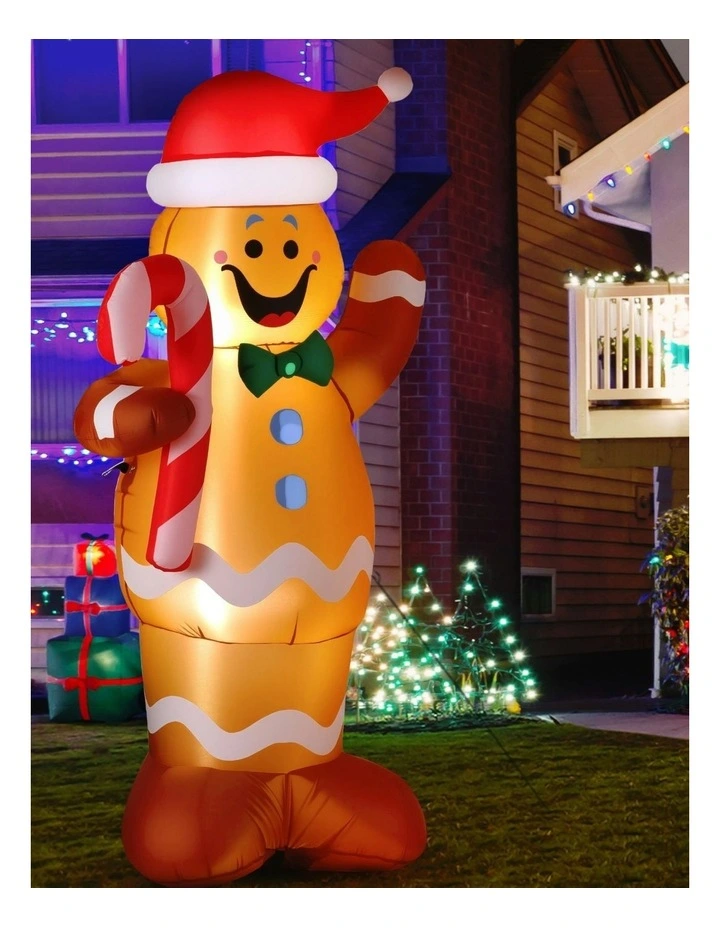 Christmas Inflatable Gingerbread Man 1.5m in Multi image 6