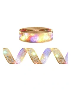 Fairy Ribbon LED Christmas Lights 20m in Golden
