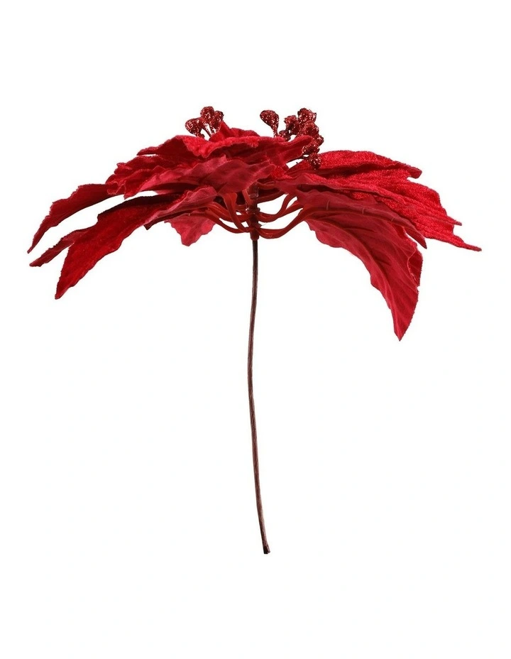Christmas Tree Flowers Set 14Pieces in Red image 2