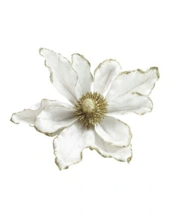 Christmas Tree Flower Set Of 14 Pieces in White