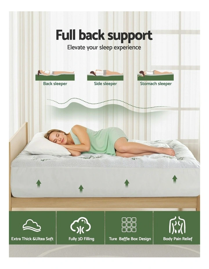 Mattress Topper 5cm in White image 5