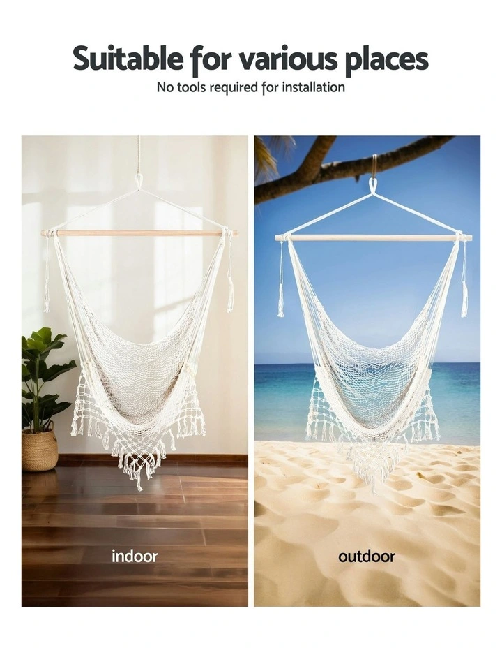 Hammock Chair Set in White image 5