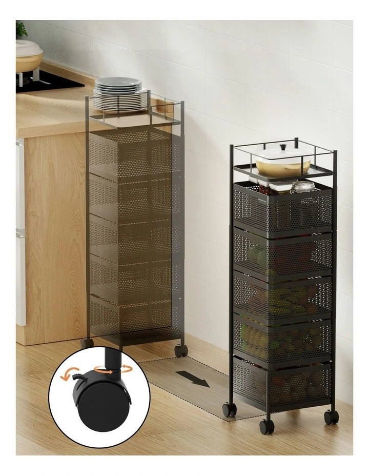 Storage Trolley in Black image 5