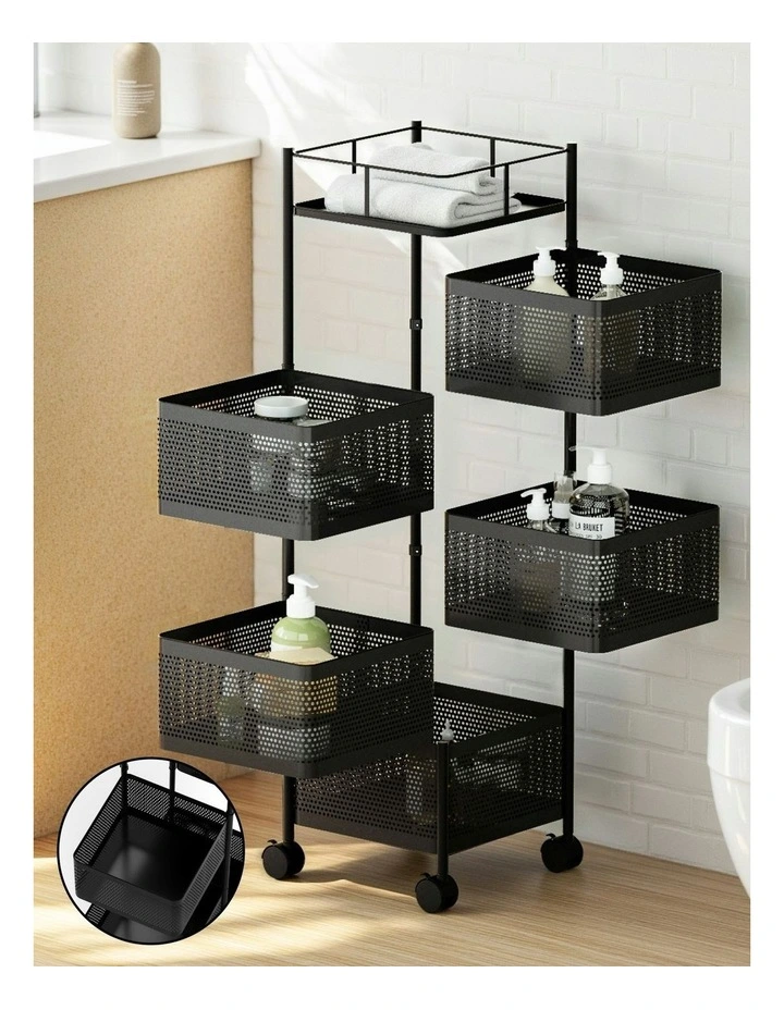 Storage Trolley in Black image 6