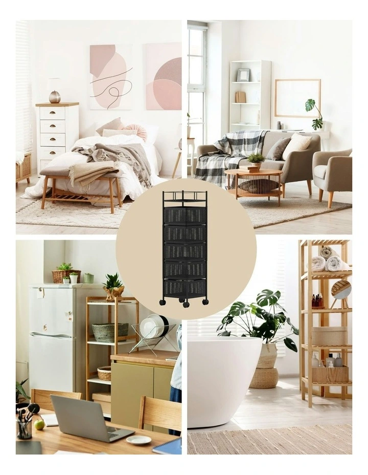 Storage Trolley in Black image 7