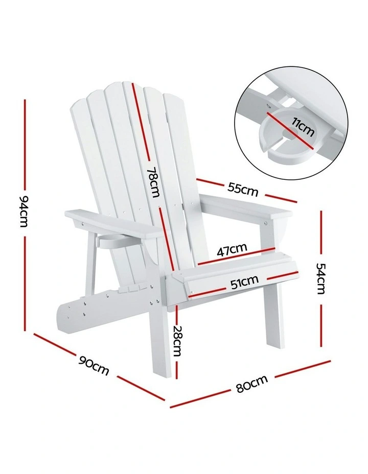 Adirondack Chairs in White image 4