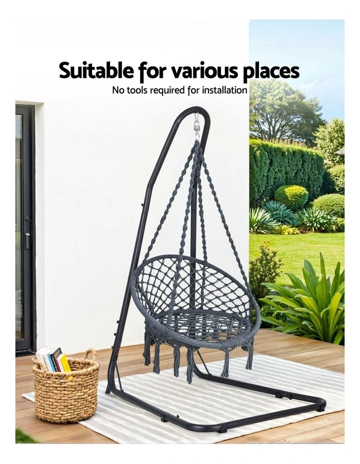 Hammock Chair Set in Black image 5