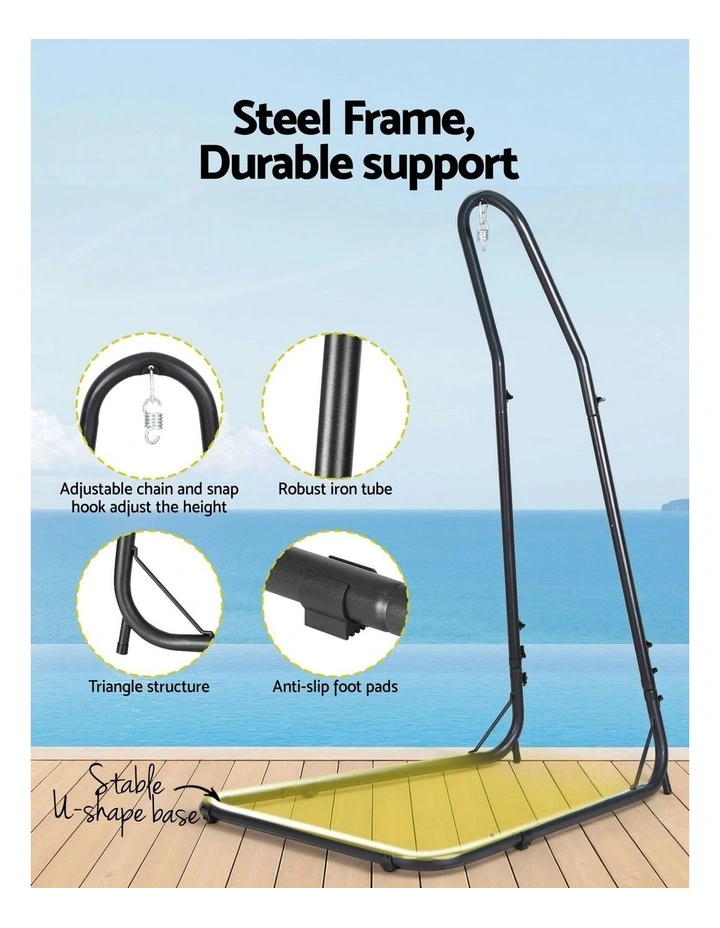 Hammock Chair Set in Black image 6