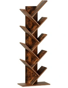 Tree Bookshelf 9 Tiers in Walnut