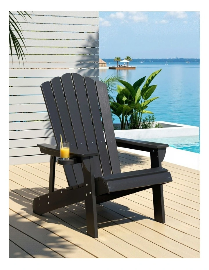 Adirondack Chair in Black image 3